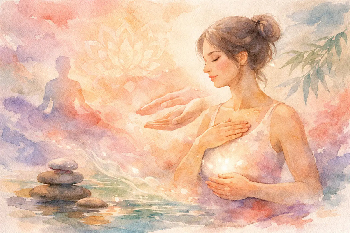 Anleitung zur Körper-Reiki-Selbstbehandlung