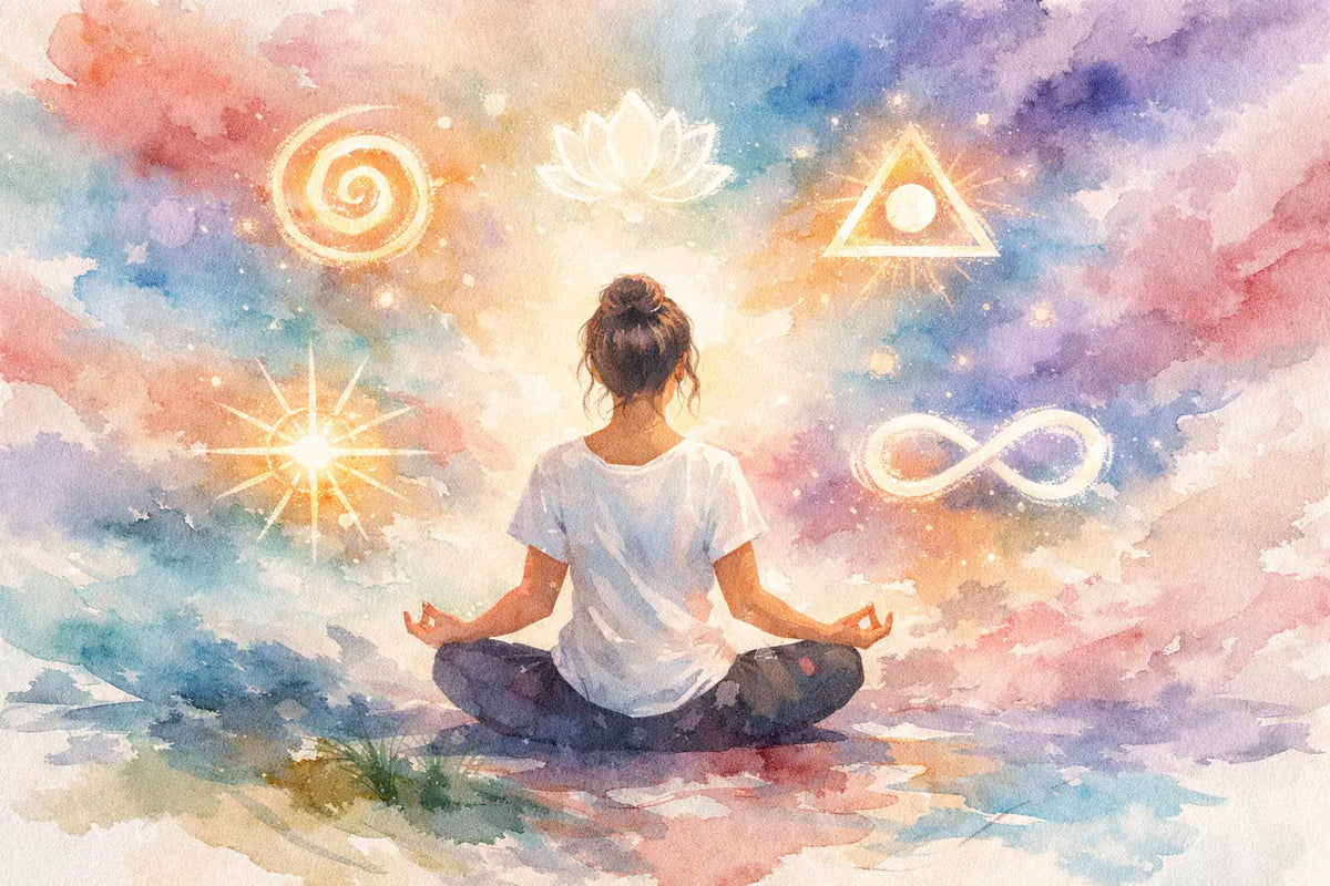 Meditation mit Energiesymbolen im Alltag