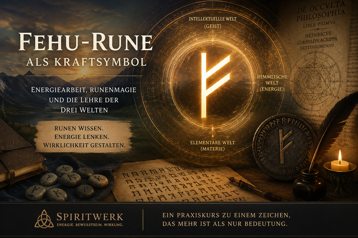 Die Fehu-Rune als Kraftsymbol: Energiearbeit, Runenmagie und die Lehre der drei Welten