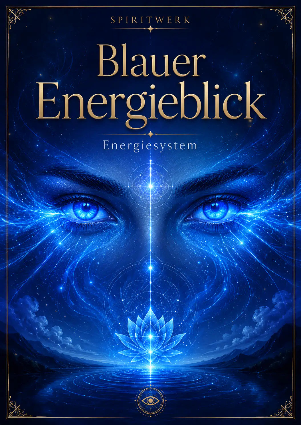 Blauer Energieblick